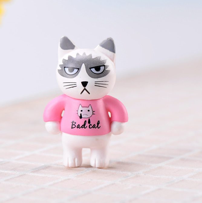 Miniture Fairy Garden Accessories Supplies Resin Cat Kids Toys Pot Bonsai Miniature Garden Terrariums Fairy Garden Animals Figurine Kits Items Decoration Cartoon Table Ornaments